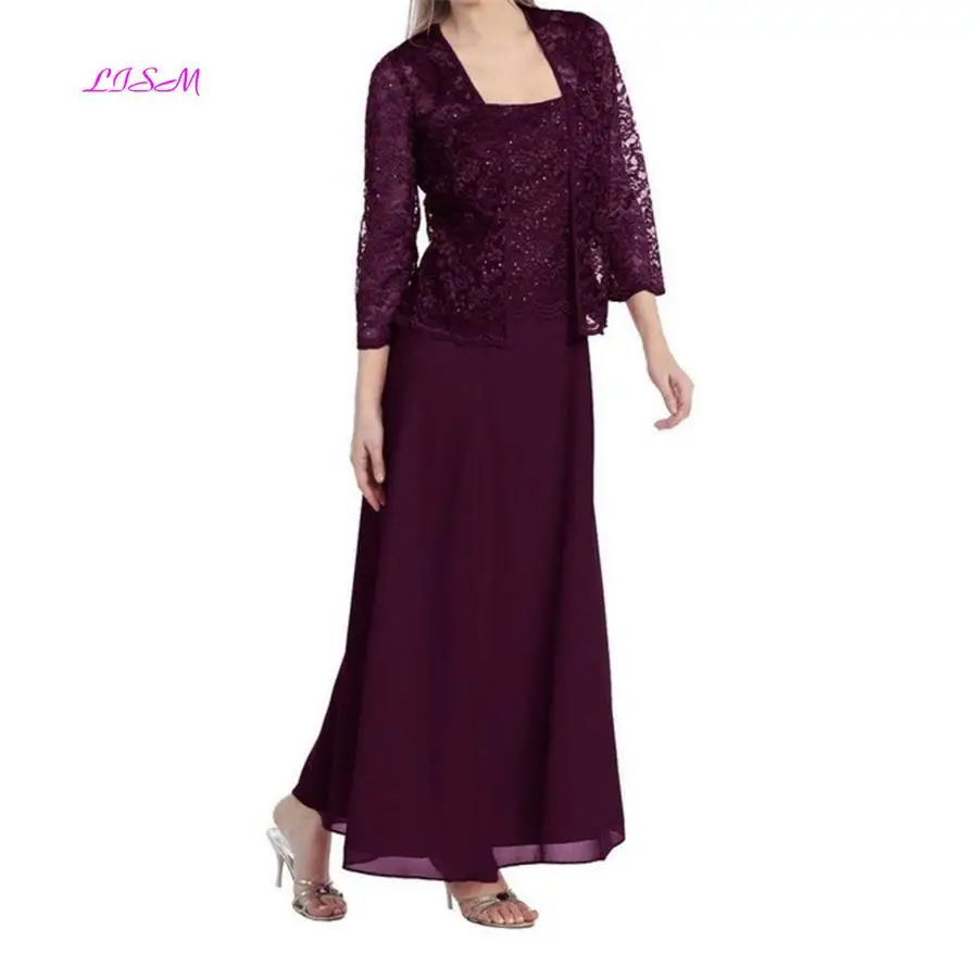 Long Mother of the Bride Evening Formal Lace Dress with Jacket 2019 New Arrival Chiffon Ankle Length Plus Size Mother Dresses
Long Mother of the Bride Evening Formal Lace Dress with Jacket 2019 New Arrival Chiffon Ankle Length Plus Size Mother Dresses