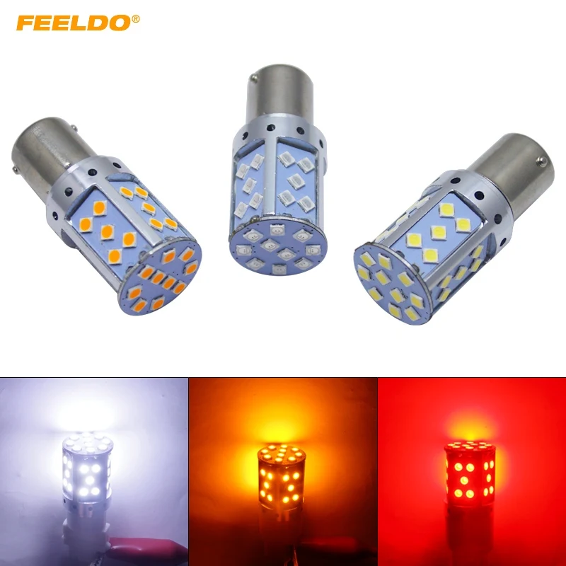 FEELDO 2Pcs Car 1156 BA15S/P21W 6-Side 3030 35LED Error Free Canbus Turn Lamp Signal LED Light Tail LED Bulb
FEELDO 2Pcs Car 1156 BA15S/P21W 6-Side 3030 35LED Error Free Canbus Turn Lamp Signal LED Light Tail LED Bulb