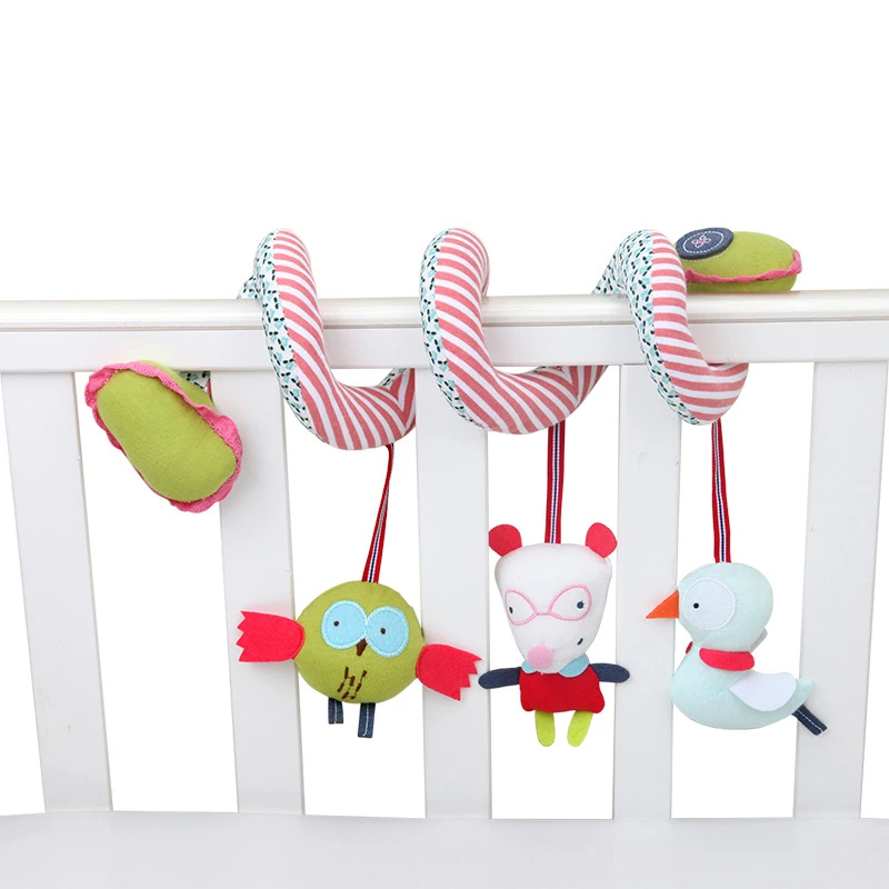 Owl Bird Dog Baby Plush Animal Rattle Mobile Infant Stroller Bed Crib Spiral Hanging Toys Gift for Newborn Children 0-12 Months
Owl Bird Dog Baby Plush Animal Rattle Mobile Infant Stroller Bed Crib Spiral Hanging Toys Gift for Newborn Children 0-12 Months