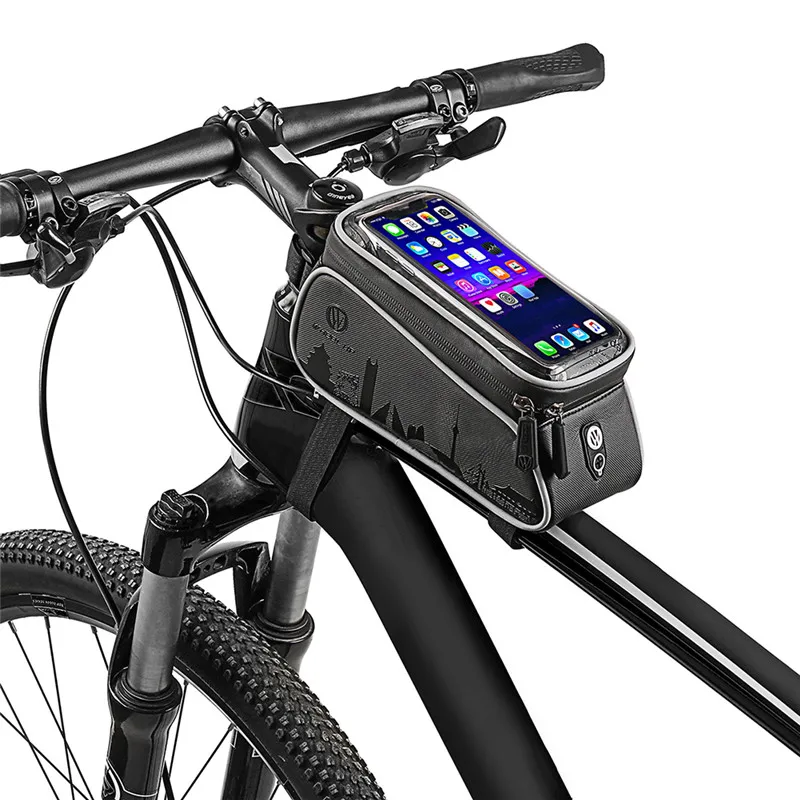 2019 New Waterproof Bike Bag Frame Front Head Top Tube Cycling Bag Double IPouch 6 Inch Touch Screen Bicycle Bag Accessories
2019 New Waterproof Bike Bag Frame Front Head Top Tube Cycling Bag Double IPouch 6 Inch Touch Screen Bicycle Bag Accessories