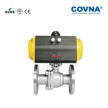 Stainless Steel SS304 Pneumatic Ball Valve with Flange Connection
Stainless Steel SS304 Pneumatic Ball Valve with Flange Connection