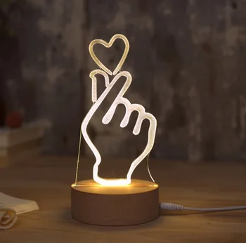 Hot Sale 3D Love Gesture Table Lamp For LED Festival Present Bedside Atmosphere Night Light
Hot Sale 3D Love Gesture Table Lamp For LED Festival Present Bedside Atmosphere Night Light