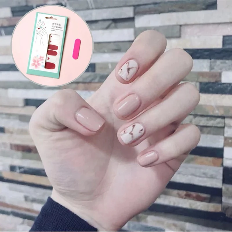 14tips/sheet Full Covered Adhesive Nail Stickers Decal Wraps DIY Nail Art Decorations Polish Foils Manicure Beauty Accessory
14tips/sheet Full Covered Adhesive Nail Stickers Decal Wraps DIY Nail Art Decorations Polish Foils Manicure Beauty Accessory
