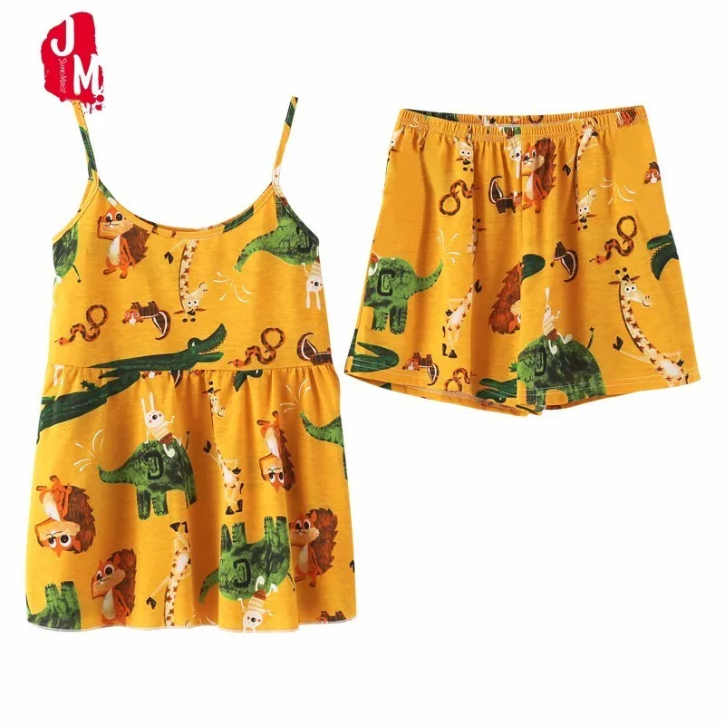 Summer Cotton Short Pajamas Sets Women Sexy Spaghetti Strap Pyjama Floral Cute Nightdress Cotton Cami Top And Shorts Pijama Set
Summer Cotton Short Pajamas Sets Women Sexy Spaghetti Strap Pyjama Floral Cute Nightdress Cotton Cami Top And Shorts Pijama Set