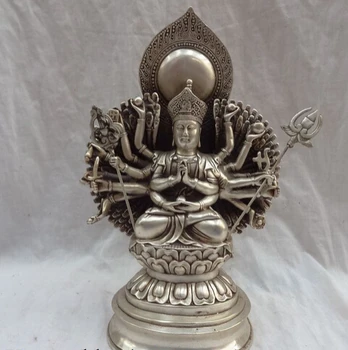 xd 002282 10" Tibet Silver 1000-Arms Avalokiteshvara Buddha Bronze Ksitigarbha Statue
xd 002282 10" Tibet Silver 1000-Arms Avalokiteshvara Buddha Bronze Ksitigarbha Statue