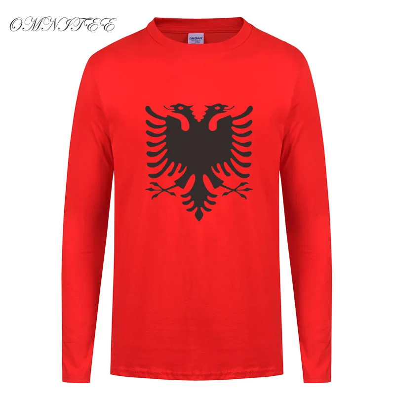 Omnitee Long Sleeve Albania Men T Shirt Tops Cotton O-neck Women/men Eagle banner T-shirt Full Sleeve Tops
Omnitee Long Sleeve Albania Men T Shirt Tops Cotton O-neck Women/men Eagle banner T-shirt Full Sleeve Tops