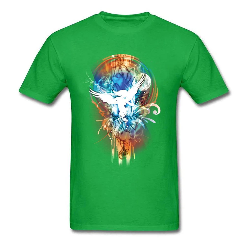 Angels Men New Arrival Design Tees O-Neck Mother Day 100% Cotton Fabric T Shirt Casual Short Sleeve Tee Shirts Angels green