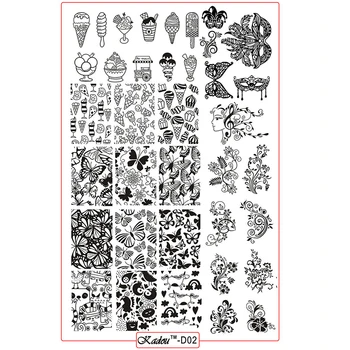 1Pcs Nail Stamping Plates Image Konad Stamping Sugar IceCream Butterfly Manicure Kaidou-D002 Plates Steel Nail Art Templates
1Pcs Nail Stamping Plates Image Konad Stamping Sugar IceCream Butterfly Manicure Kaidou-D002 Plates Steel Nail Art Templates