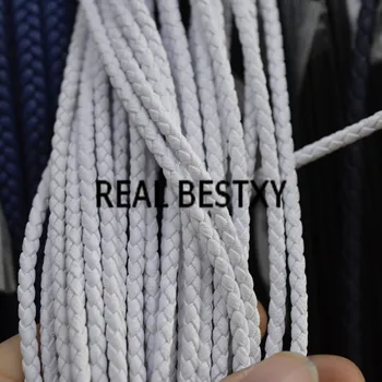 REAL BESTXY 20m/lot Super fiber leather cords 3mm white leather cords for necklace making leather cords straps braided leather
REAL BESTXY 20m/lot Super fiber leather cords 3mm white leather cords for necklace making leather cords straps braided leather