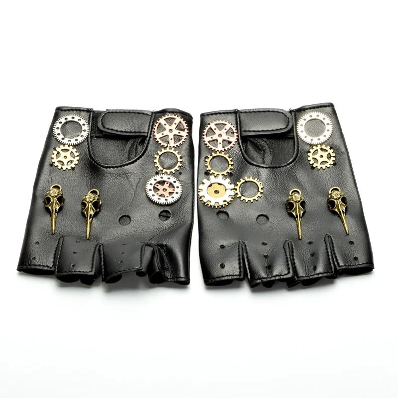 Steampunk Gear PU Punk Gloves Vintage Gothic Unisex Cosplay Gloves Medieval Accessory
Steampunk Gear PU Punk Gloves Vintage Gothic Unisex Cosplay Gloves Medieval Accessory