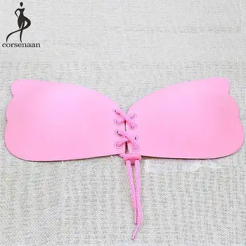 Women Bra Angel Wing Self Adhesive Bras Silicone Gel Sticky Super Push Up Seamless Strapless Bralette Pink Black Skin Bralett
Women Bra Angel Wing Self Adhesive Bras Silicone Gel Sticky Super Push Up Seamless Strapless Bralette Pink Black Skin Bralett