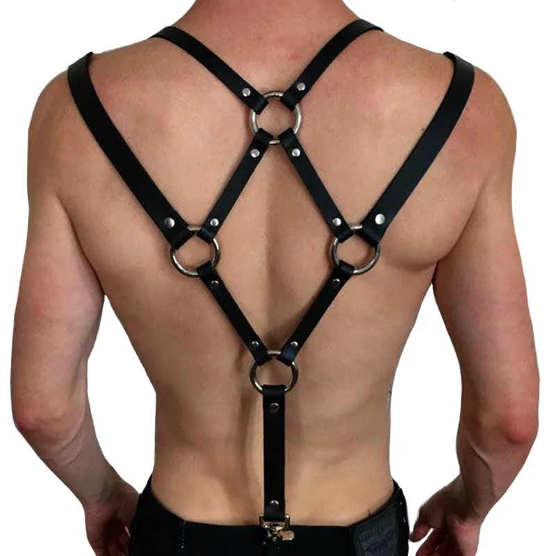 New Faux Leather Harness men cool Belts Men Lingerie Adjustable Metal Buckle Waist Body Bondage Costume Belt men Harness Straps
New Faux Leather Harness men cool Belts Men Lingerie Adjustable Metal Buckle Waist Body Bondage Costume Belt men Harness Straps