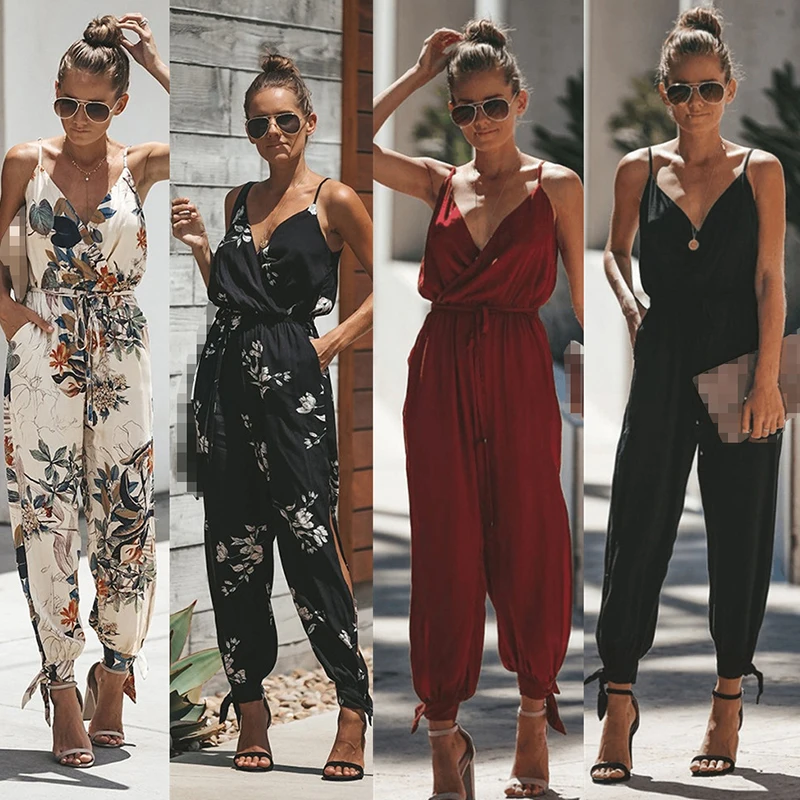 Fashion V Neck Bodysuits Women With Belt Body Femme Bohemian style Floral Playsuit Overalls Print Spring Summer Jumpsuit casual
Fashion V Neck Bodysuits Women With Belt Body Femme Bohemian style Floral Playsuit Overalls Print Spring Summer Jumpsuit casual