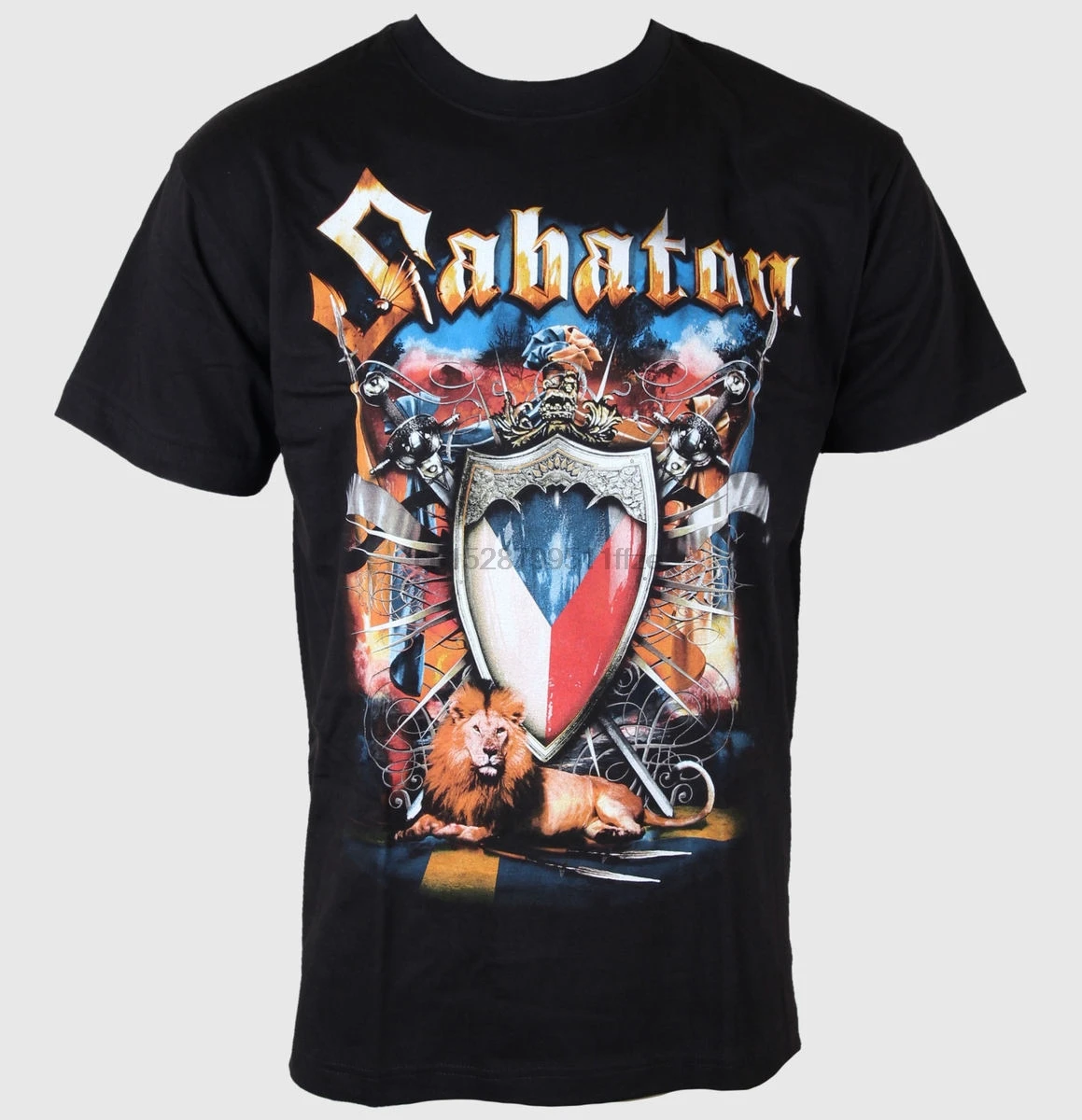 Herren T-Shirt Sabaton - Swedisch - Black - CARTON - XSShort Sleeve Tops Tee