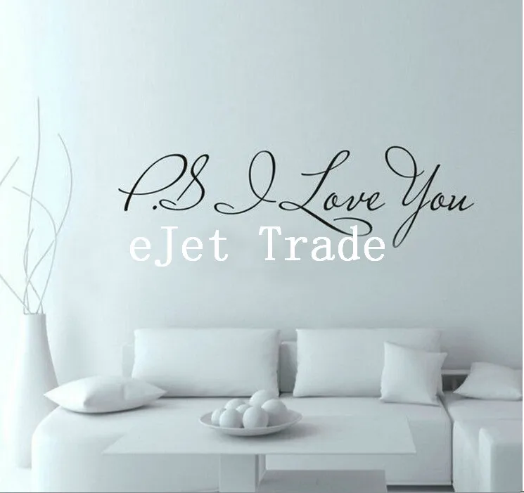 New Arrival ps I Love You Removable Art Vinyl Mural Home Decor Famous & Inspirational Quotes Living Room Bedroom Wall Stickers
New Arrival ps I Love You Removable Art Vinyl Mural Home Decor Famous & Inspirational Quotes Living Room Bedroom Wall Stickers