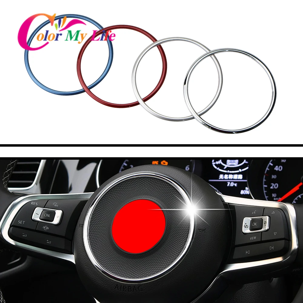 ABS Car Steering Wheel Ring Center Cover Trim Sticker Decoration Accessories for Kia KX Cross K2 2014 - 2018 2019 | Автомобили и