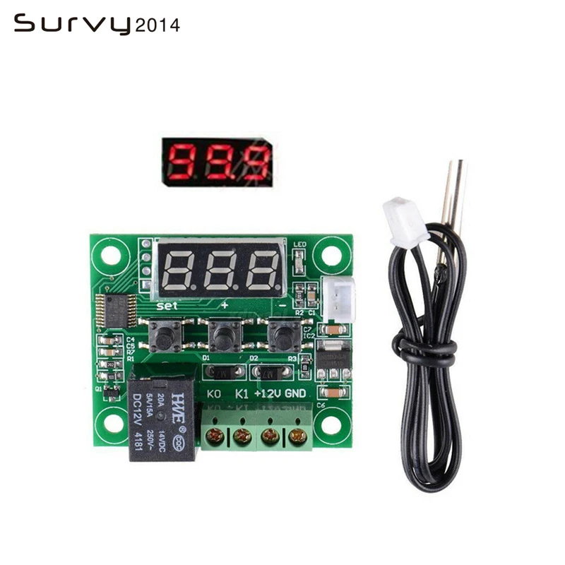 1PCS W1209 DC 12V heat cool temp thermostat temperature control switch temperature controller thermometer thermo controller
1PCS W1209 DC 12V heat cool temp thermostat temperature control switch temperature controller thermometer thermo controller