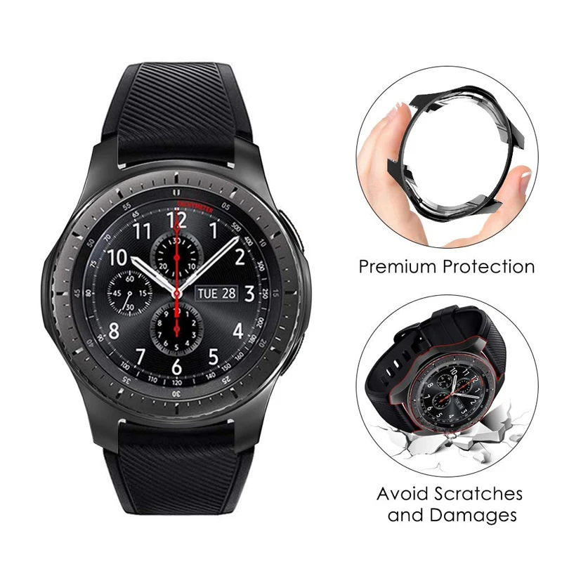 Watch Case for Galaxy watch 46mm samsung Gear S3 Frontier Cover soft TPU plated All-Around protective frame Accessories
Watch Case for Galaxy watch 46mm samsung Gear S3 Frontier Cover soft TPU plated All-Around protective frame Accessories
