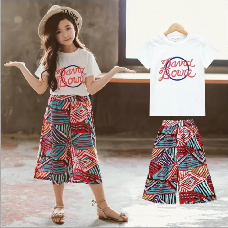 2019 Summer Girl Clothing Set teenage Kids girl Clothes Suit White Tops +wide pants 4 6 8 10 12 girl 2pc Clothing set outfit
2019 Summer Girl Clothing Set teenage Kids girl Clothes Suit White Tops +wide pants 4 6 8 10 12 girl 2pc Clothing set outfit
