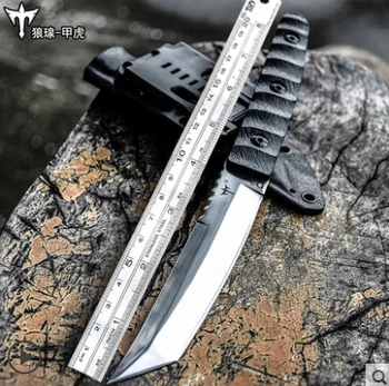 D2 steel Japanese tactical knife, 60hrc vacuum heat treatment sharp camping hunting knife series (samurai sword) With K Sheath
D2 steel Japanese tactical knife, 60hrc vacuum heat treatment sharp camping hunting knife series (samurai sword) With K Sheath