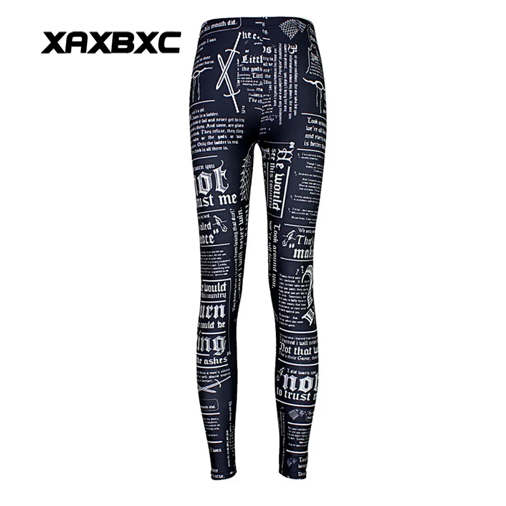 XAXBXC 3508 Sexy Girl Game of Thrones Newpaper Daily Prints Elastic Slim Fitness Workout Women Leggings Trousers Pants Plus Size
XAXBXC 3508 Sexy Girl Game of Thrones Newpaper Daily Prints Elastic Slim Fitness Workout Women Leggings Trousers Pants Plus Size