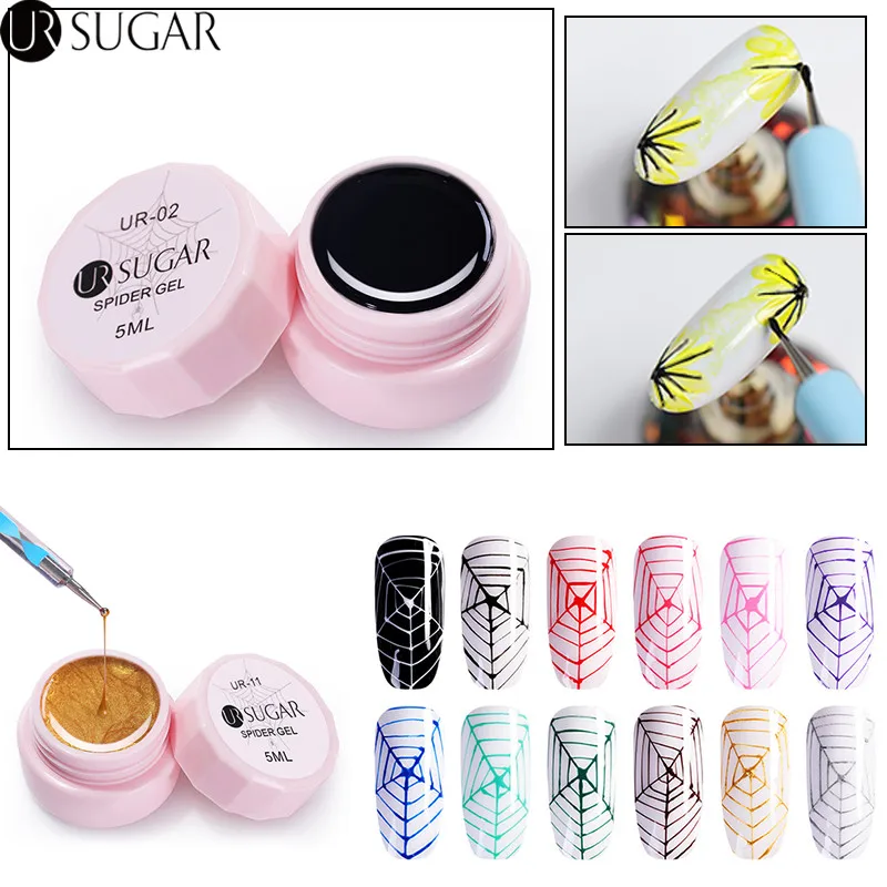 UR SUGAR 5ml Spider Gel Polish Elastic Drawing UV Gel Manicure Soak Off UV Gel Varnish Nail Art Pulling Silk Gel Lacquer DIY
UR SUGAR 5ml Spider Gel Polish Elastic Drawing UV Gel Manicure Soak Off UV Gel Varnish Nail Art Pulling Silk Gel Lacquer DIY