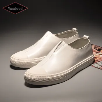 High Quality Hot New 2019 Spring Summer Men's Genuine Leather Shoes Slip on Leather Loafers Man Casual Flat Shoes
High Quality Hot New 2019 Spring Summer Men's Genuine Leather Shoes Slip on Leather Loafers Man Casual Flat Shoes