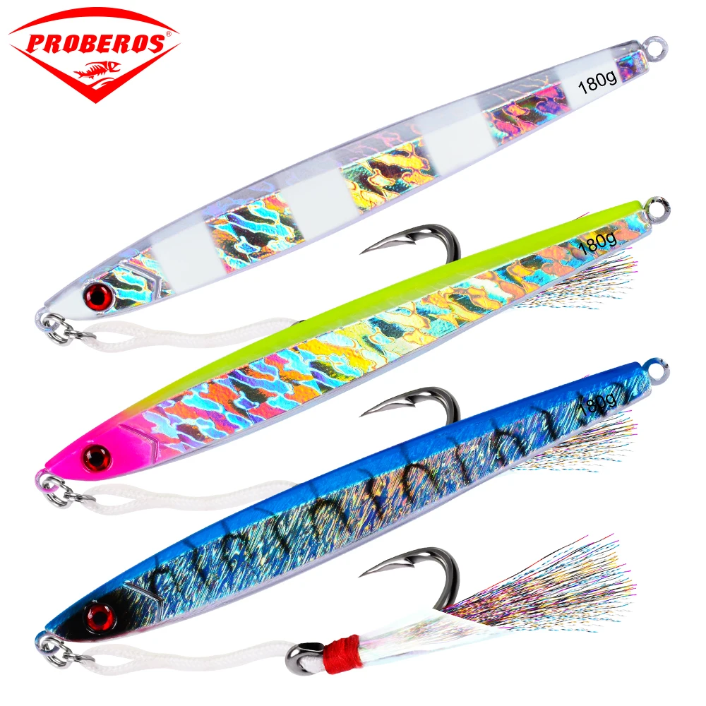 7PC Jigging Lure Lead Fish Metal Jig 190G 17CM Fishing Lure with Hooks Paillette Knife Wobbler Artificial Hard Bait Laser Body
7PC Jigging Lure Lead Fish Metal Jig 190G 17CM Fishing Lure with Hooks Paillette Knife Wobbler Artificial Hard Bait Laser Body