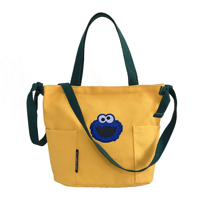 Canvas Single-shoulder Cross Bag for Women Sesame Street Lovely Cartoon Shopping Bag for Men and Women Mobile Phone Bag Tide
Canvas Single-shoulder Cross Bag for Women Sesame Street Lovely Cartoon Shopping Bag for Men and Women Mobile Phone Bag Tide