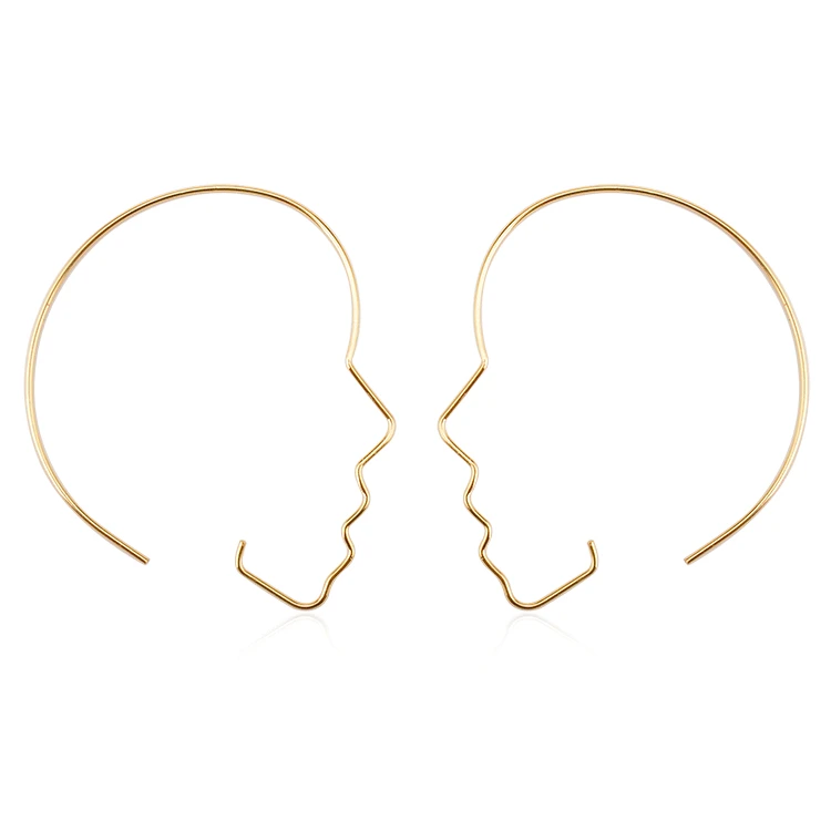 Punk Human Face Earrings For Women Retro Abstract Hollow out Statement Hand Metal Fashion Earring Jewelry
Punk Human Face Earrings For Women Retro Abstract Hollow out Statement Hand Metal Fashion Earring Jewelry