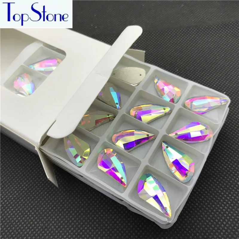 Clear Crystal AB Color Glass Pepper Shape Sew On Rhinestone Flatback Sewing Crystal Stones Dress Jewelry Making 9x17,12x23mm
Clear Crystal AB Color Glass Pepper Shape Sew On Rhinestone Flatback Sewing Crystal Stones Dress Jewelry Making 9x17,12x23mm