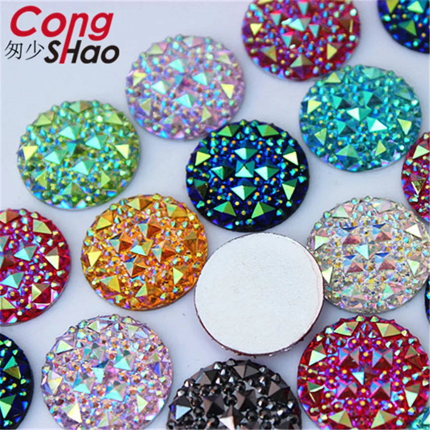 Cong Shao 50Pcs 20mm Round Shape AB Resin Rhinestones applique stones and crystal Gems Flatback For Costume Button Crafts ZZ754
Cong Shao 50Pcs 20mm Round Shape AB Resin Rhinestones applique stones and crystal Gems Flatback For Costume Button Crafts ZZ754