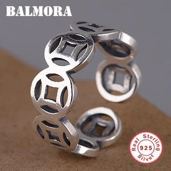BALMORA 925 Sterling Silver Chinese Style Coin Open Rings for Women Vintage Thai Silver Ring Fashion Jewelry Anillos SY22610
BALMORA 925 Sterling Silver Chinese Style Coin Open Rings for Women Vintage Thai Silver Ring Fashion Jewelry Anillos SY22610