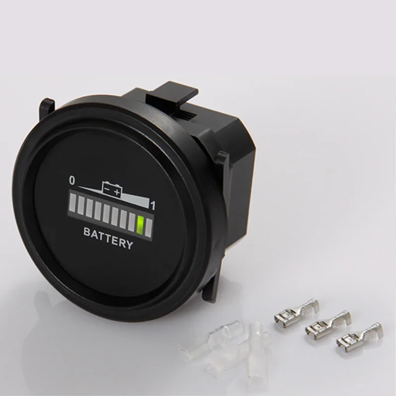 Charge Indicator Round LED Battery Indicator 12v 24v 36v 48v 72v RV'S Golf cart scooter car boat vehicle RL-BI002
Charge Indicator Round LED Battery Indicator 12v 24v 36v 48v 72v RV'S Golf cart scooter car boat vehicle RL-BI002