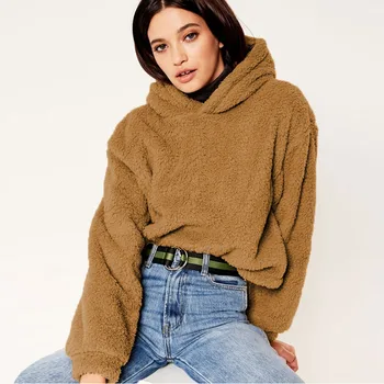 Fleece Casual Thicken Women's Winter fleece Jacket Autumn and Winter Loose Hooded Thicken Lamb Fleece Red Brown Hot Sale coat
Fleece Casual Thicken Women's Winter fleece Jacket Autumn and Winter Loose Hooded Thicken Lamb Fleece Red Brown Hot Sale coat