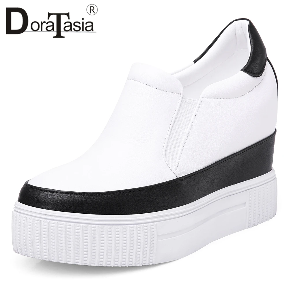 DORATASIA New Concise Genuine Leather Platform Shoes Loafers Women 2019 Autumn Women High Shoes Woman Height Increase 32-40
DORATASIA New Concise Genuine Leather Platform Shoes Loafers Women 2019 Autumn Women High Shoes Woman Height Increase 32-40