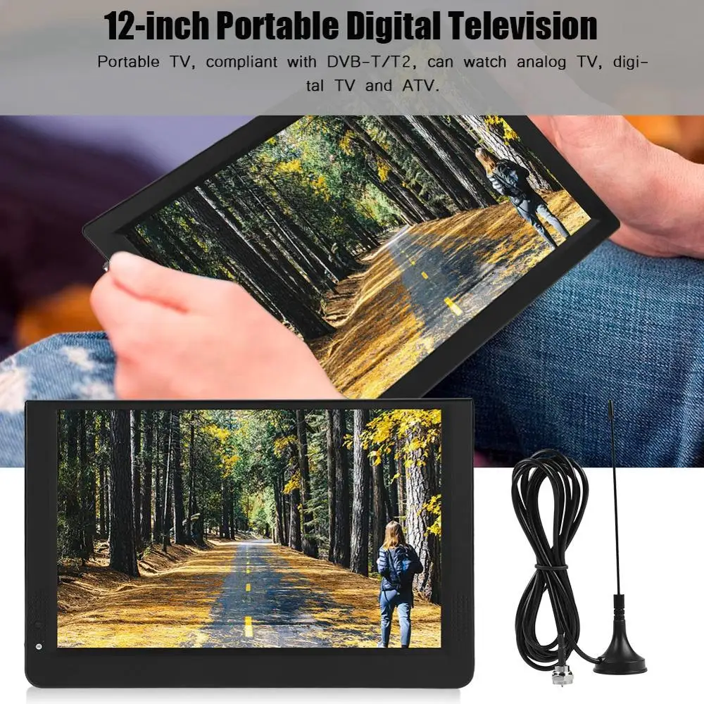 Portable Mini TV Led Tv Stereo Surrounding 1280*800 Car Digital Tv Atv/Uhf/Vhf Channels Car Television For Dvb-T/ TV Portatil
Portable Mini TV Led Tv Stereo Surrounding 1280*800 Car Digital Tv Atv/Uhf/Vhf Channels Car Television For Dvb-T/ TV Portatil