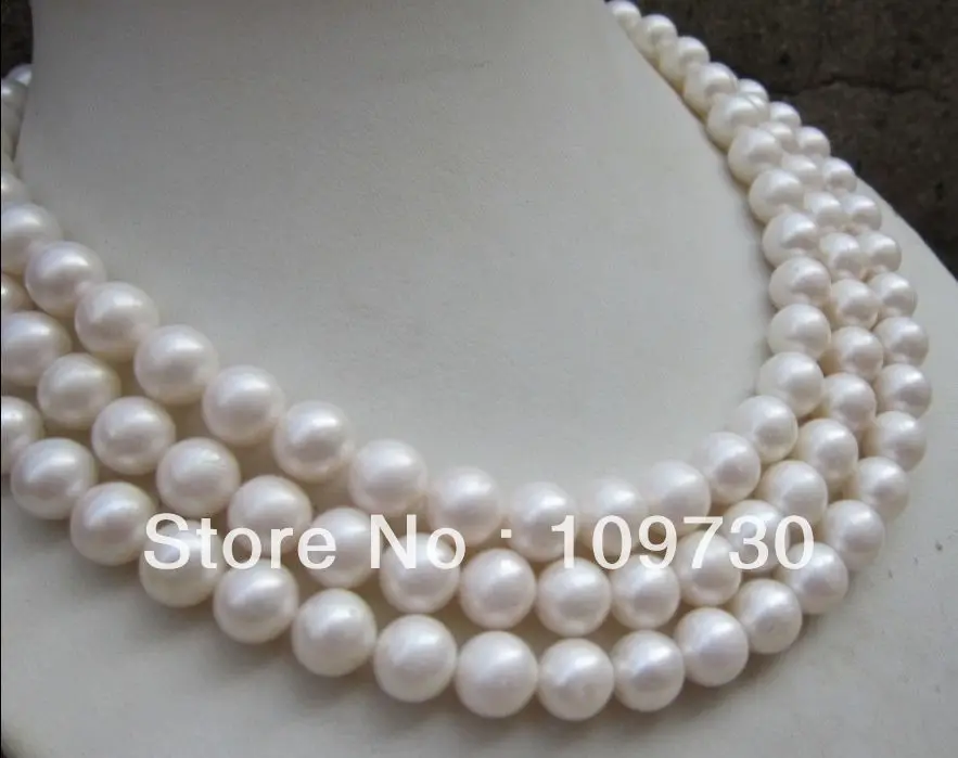 Jewelry 001451 NATURAL AAA+ 10-11MM PERFECT ROUND SOUTH SEA WHITE PEARL NECKLACE 53
Jewelry 001451 NATURAL AAA+ 10-11MM PERFECT ROUND SOUTH SEA WHITE PEARL NECKLACE 53