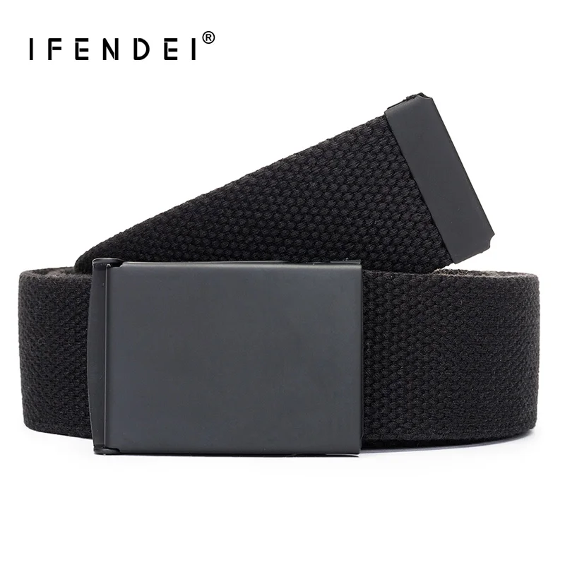 IFENDEI Canvas Military Belt Metal Auto Buckle Adjustable Belts For Men Casual Flip-Top Smooth Buckle Black Waist Straps 95cm
IFENDEI Canvas Military Belt Metal Auto Buckle Adjustable Belts For Men Casual Flip-Top Smooth Buckle Black Waist Straps 95cm