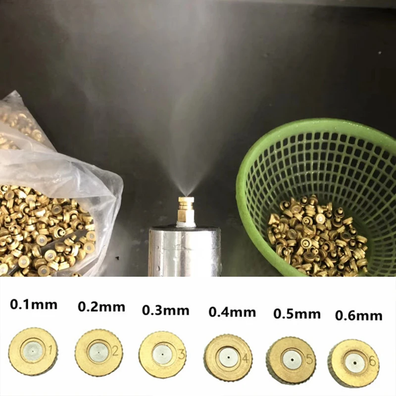 A230 Free shipping brass mist nozzle 1/4 male thread 0.1mm-0.8mm orifice for garden cooling system
A230 Free shipping brass mist nozzle 1/4 male thread 0.1mm-0.8mm orifice for garden cooling system