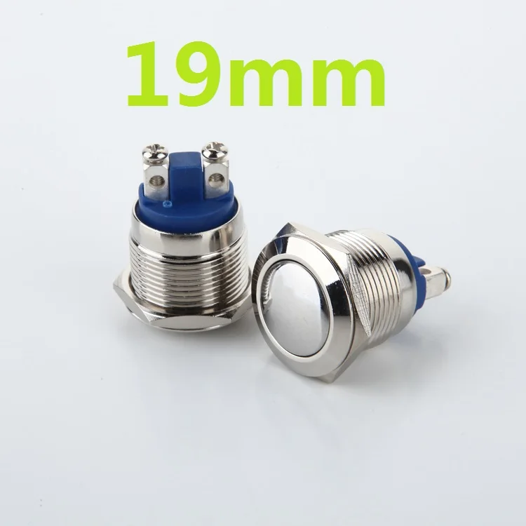 1pcs 19mm L39 Cabochon Stainless Steel Metal Push Button Switch Car Modification Horn Doorbell Switch Automatic Reset 250V 3A
1pcs 19mm L39 Cabochon Stainless Steel Metal Push Button Switch Car Modification Horn Doorbell Switch Automatic Reset 250V 3A