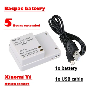 For Xiaomi yi 2400mAh camera outside Bacpac bateria Xiaoyi backpack Battery for xiaomi yi sports camera accessories
For Xiaomi yi 2400mAh camera outside Bacpac bateria Xiaoyi backpack Battery for xiaomi yi sports camera accessories