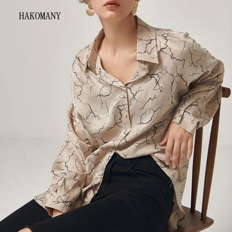 2019 Women Blouse Fashion Causal Tops Autumn Lapel Long Sleeve Pattern Printed Temperament Loose Big Size Shirt
2019 Women Blouse Fashion Causal Tops Autumn Lapel Long Sleeve Pattern Printed Temperament Loose Big Size Shirt