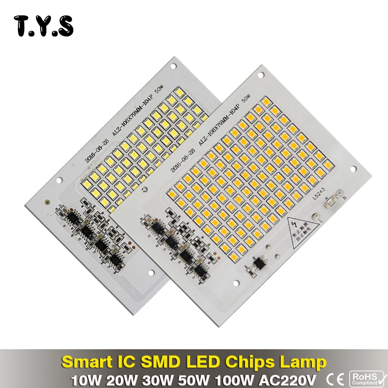 High Power LED Lamp Chip SMD 2835 5735 Beads Smart IC 220V Input 10W 20W 30W 50W 100W DIY For Outdoor Floodlight Chips Spotlight
High Power LED Lamp Chip SMD 2835 5735 Beads Smart IC 220V Input 10W 20W 30W 50W 100W DIY For Outdoor Floodlight Chips Spotlight