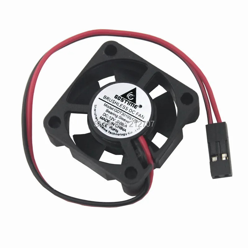2PCS Gdstime 3010 12V Dupont Connector 2Pin 3CM 30mm 30x30x10mm Mini Brushless DC Cooling Fan
2PCS Gdstime 3010 12V Dupont Connector 2Pin 3CM 30mm 30x30x10mm Mini Brushless DC Cooling Fan