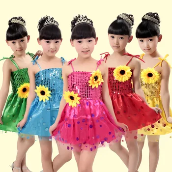 2020 Children's Costume Girl Sequin Harness Skirt Sun Flower Modern Princess Fluffy Skirts Dance Costumes Kids Dancewear Outfits
2020 Children's Costume Girl Sequin Harness Skirt Sun Flower Modern Princess Fluffy Skirts Dance Costumes Kids Dancewear Outfits