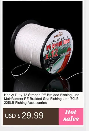 Heavy Duty 12 Strands Pe Braided Fishing Line Multifiament Pe