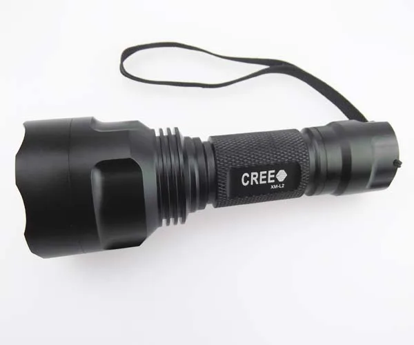 

Rechargeable LED Torch Lamp C8 CREE XM-L2 U3 1800lm SMO 1-Mode LED Flashlight For Riding,Hiking,Camping Super Bright Light