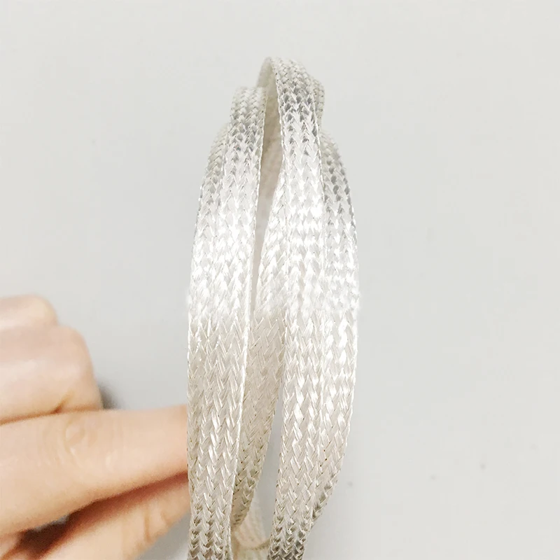 6MM Encrypted pure copper silver plated cable sleeve anti-jamming Braid Sleeve Silver plated copper Metal sheath
6MM Encrypted pure copper silver plated cable sleeve anti-jamming Braid Sleeve Silver plated copper Metal sheath