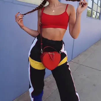 New Sports Women Color Block Elastic High Waist Jogger Pants Ankle Tie Long Trousers
New Sports Women Color Block Elastic High Waist Jogger Pants Ankle Tie Long Trousers